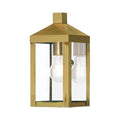 Livex Lighting 20581-01 1 Light Outdoor Wall Lantern, Brass