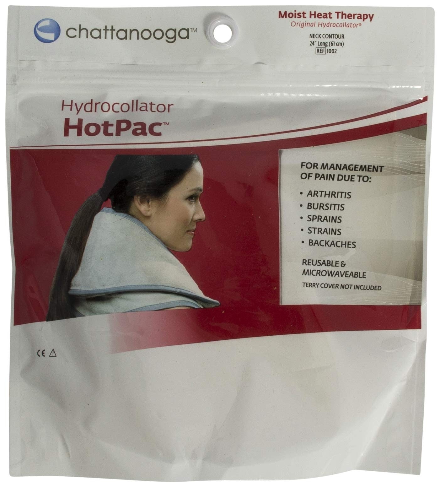 Hydrocollator Moist Heat Hot Pac Neck Contour, 24" Long Variety of Sizes and