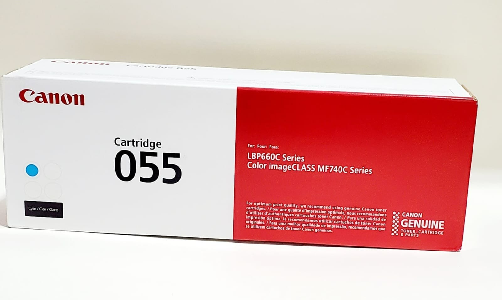 Canon 055 Yellow Toner Cartridge Genuine OEM 3016C001 Standard Yield New