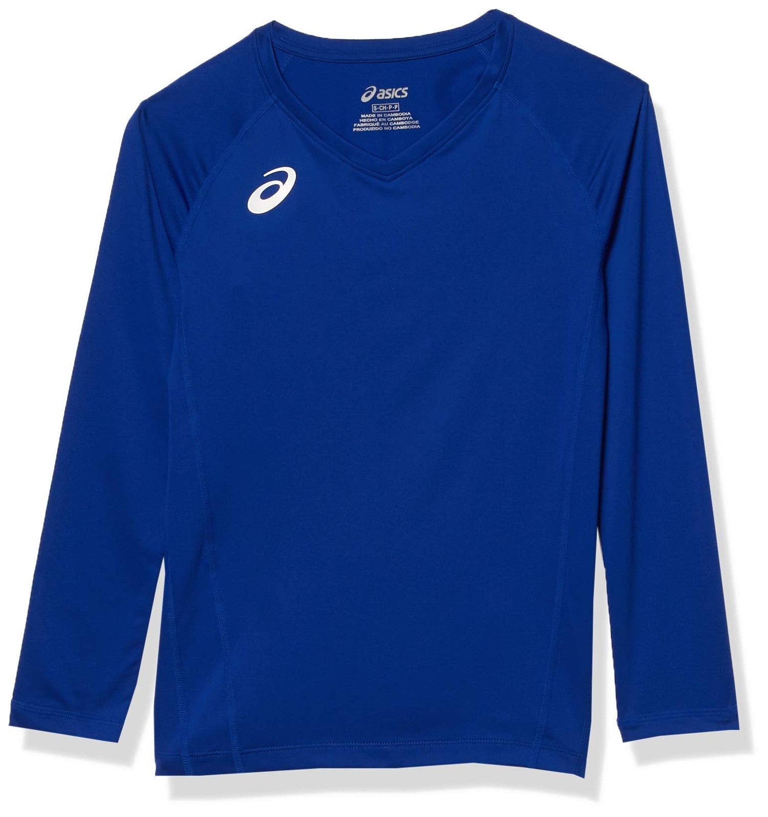ASICS Spin Serve Volleyball Jersey Short Sleeve, Team Royal, x Large