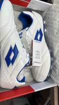 Lotto Stadio 200 III FG Soccer Cleats Size 10.5 White Blue K Leather Forefoot