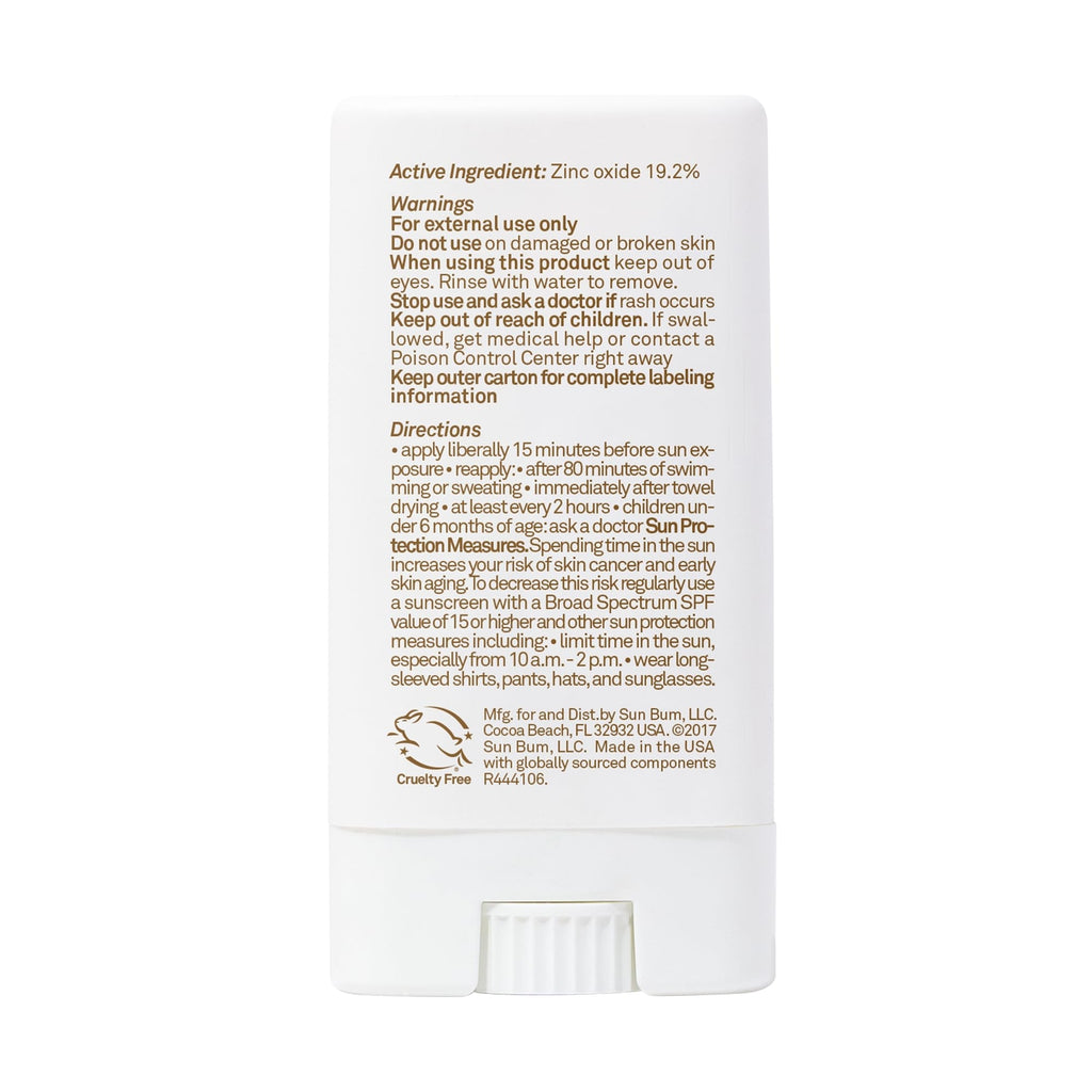Sun Bum Mineral SPF 50 Face Stick Sunscreen - Water-Resistant Broad Spectrum