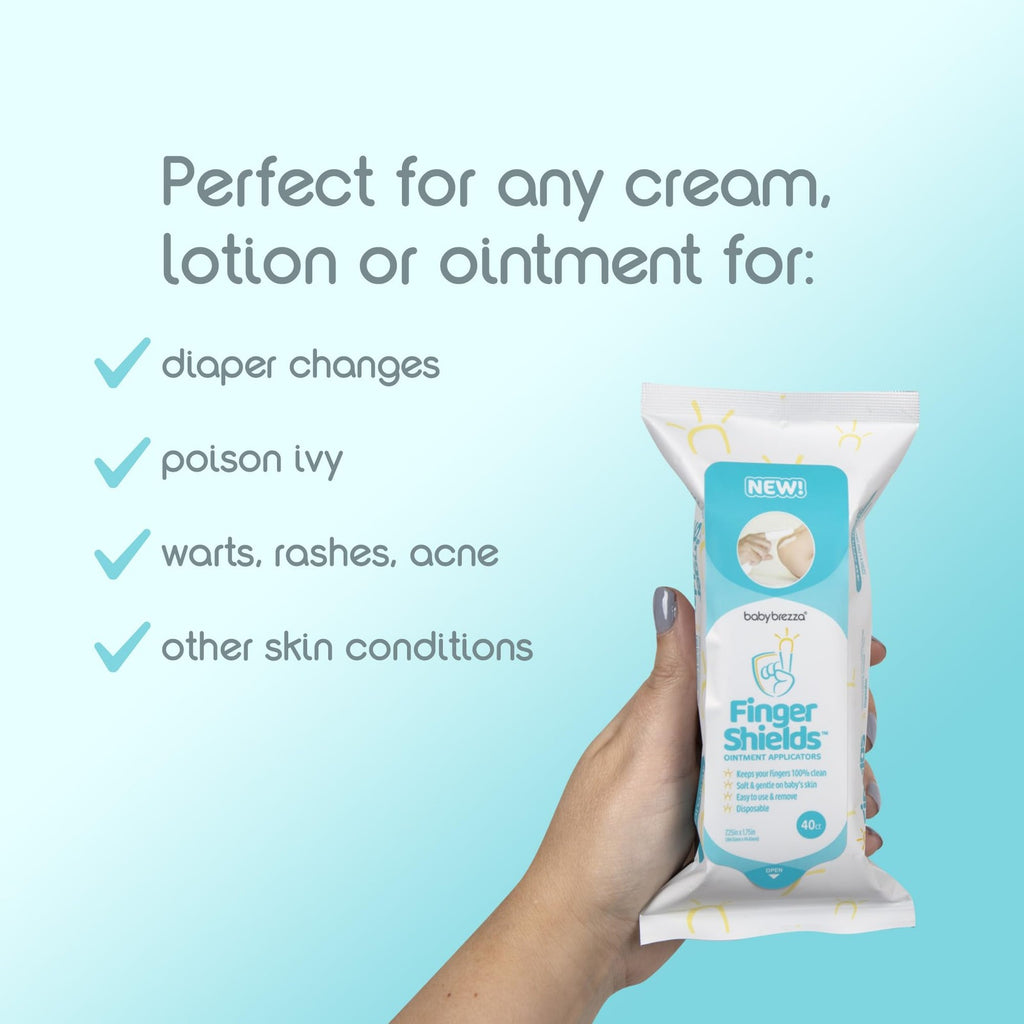 Baby Brezza Finger Shields - Mess Free Diaper Rash Cream Applicator – Keeps
