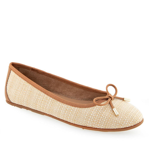 Aerosoles Women's PIA Ballet Flat, Natural Raffia, 6.5 Wide