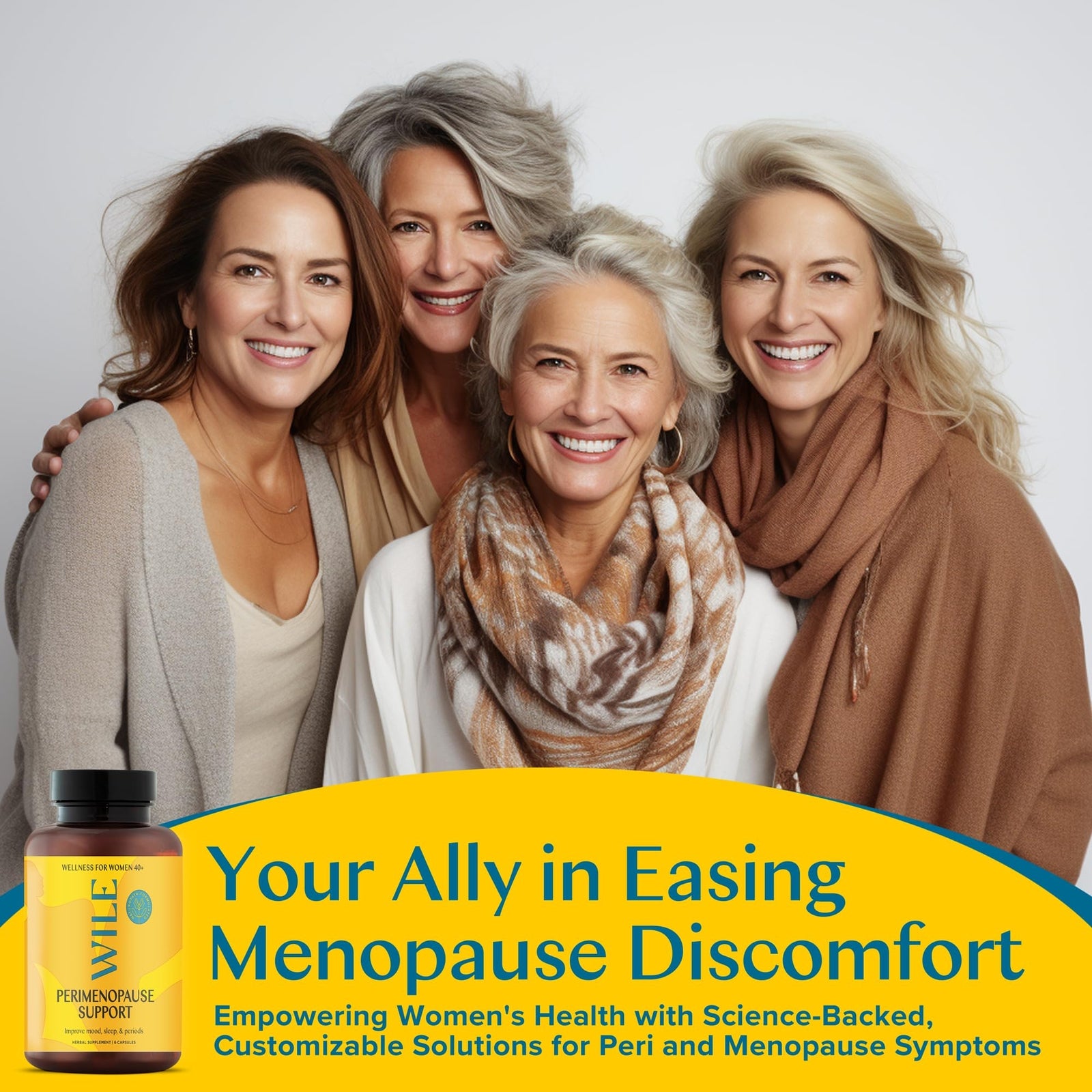 WILE Menopause and Perimenopause Supplements for Women with Ashwagandha -