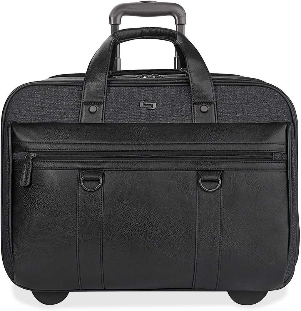 Solo New York Rolling Case with Wheels - Roller Laptop Bag, Wheeled Briefcase fo