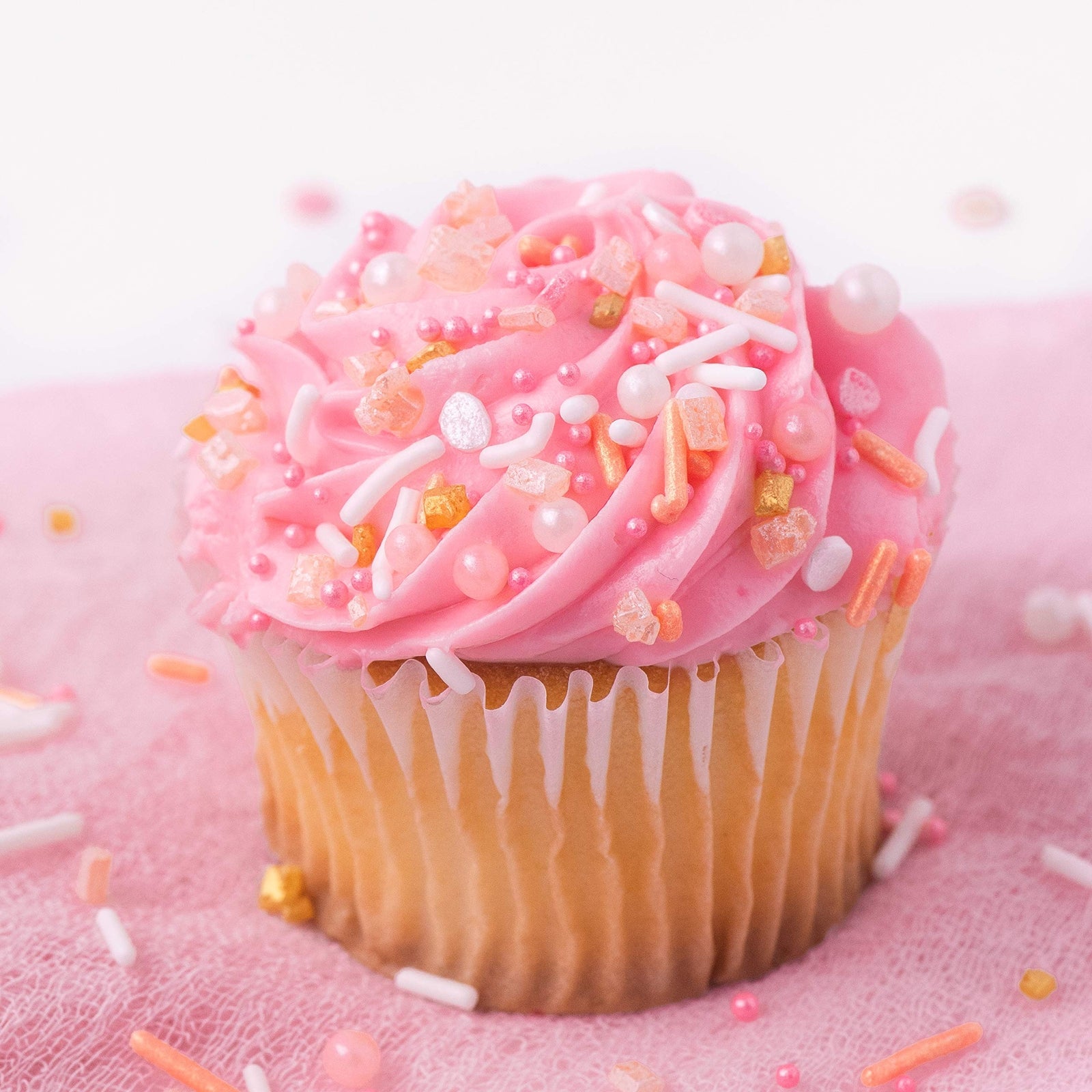 Sweets Indeed Sprinkles, Peach Rose Gold Edible Sprinkle Mix, Perfect for Cake