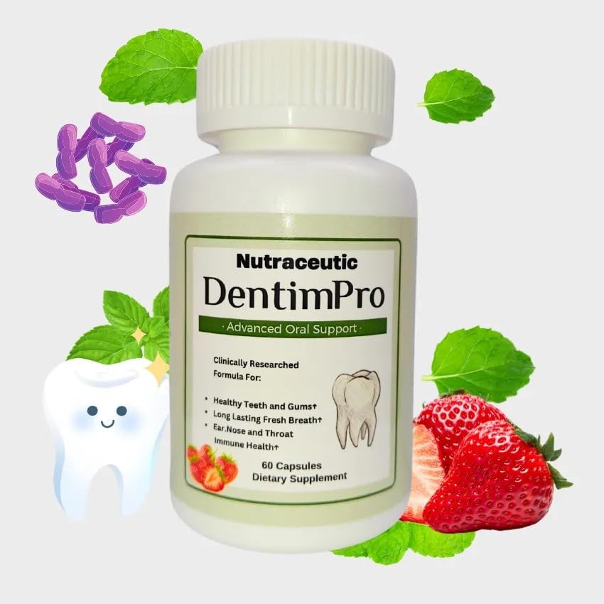 DentimPro Oral Support ⁠Healthy Teeth and Gums, Long Lasting Fresh Breath, Ear.