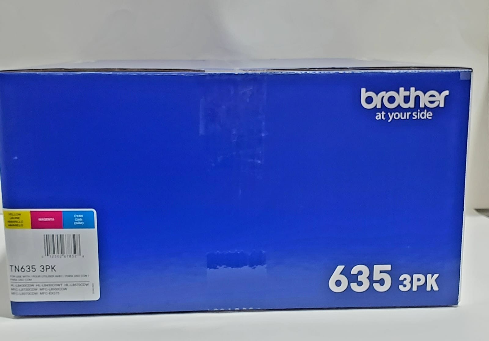 Brother Genuine TN635 3 Pack Toner TN635C TN635M TN635Y Cyan Magenta Yellow OEM