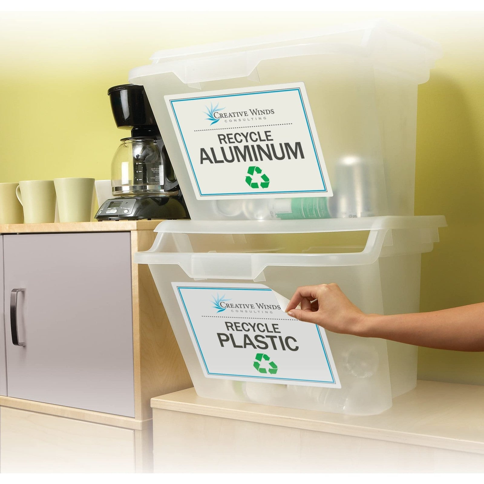 Avery® Removable Full-Sheet Labels, 6470, 8 1/2" x 11", White, Pack Of 10