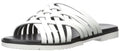 Calvin Klein Women's Marimba Huarache Sandal, Platinum White, 6.5 M US