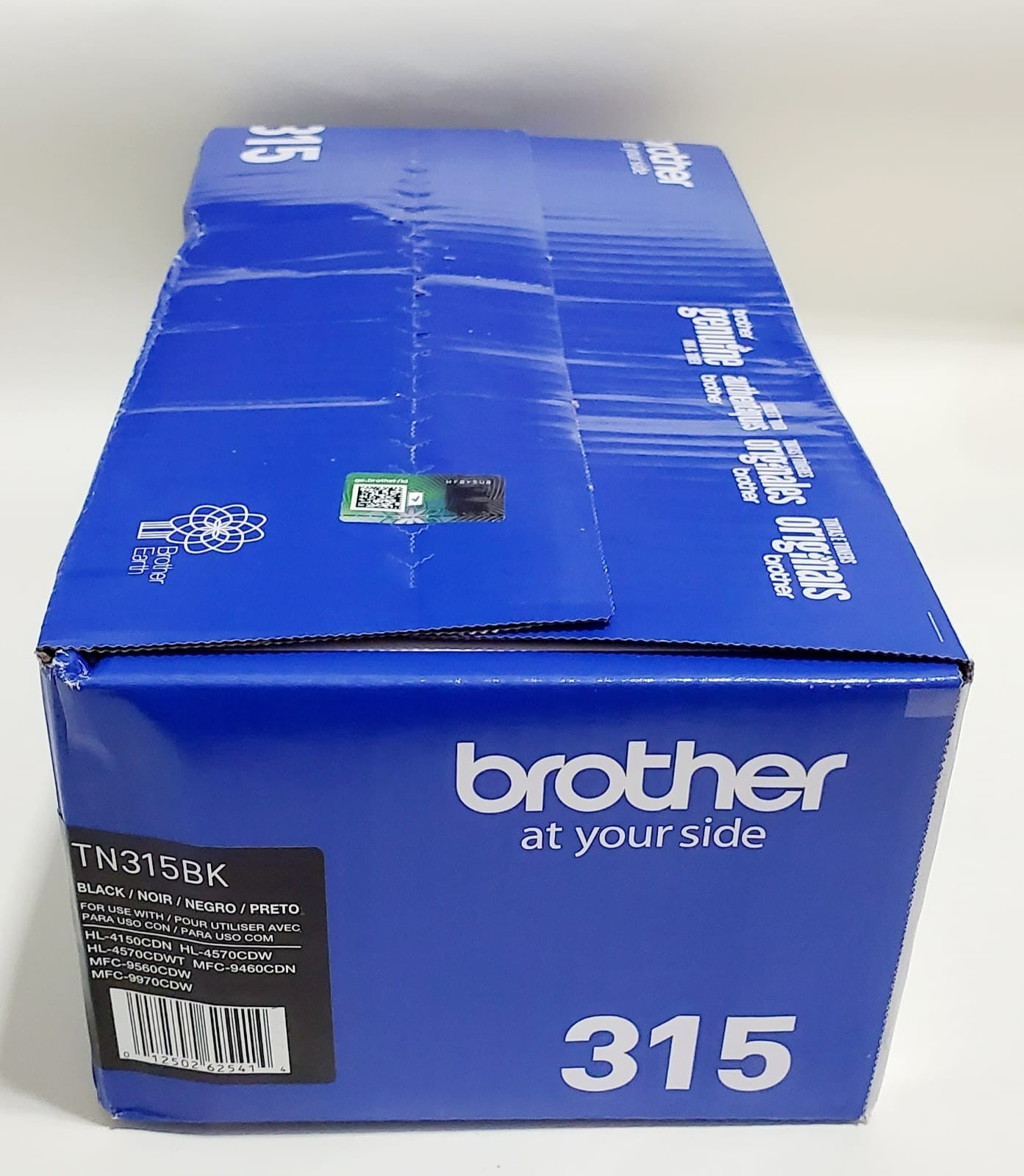 Brother TN315BK Genuine Black Toner Cartridge OEM High Yield Retail Box