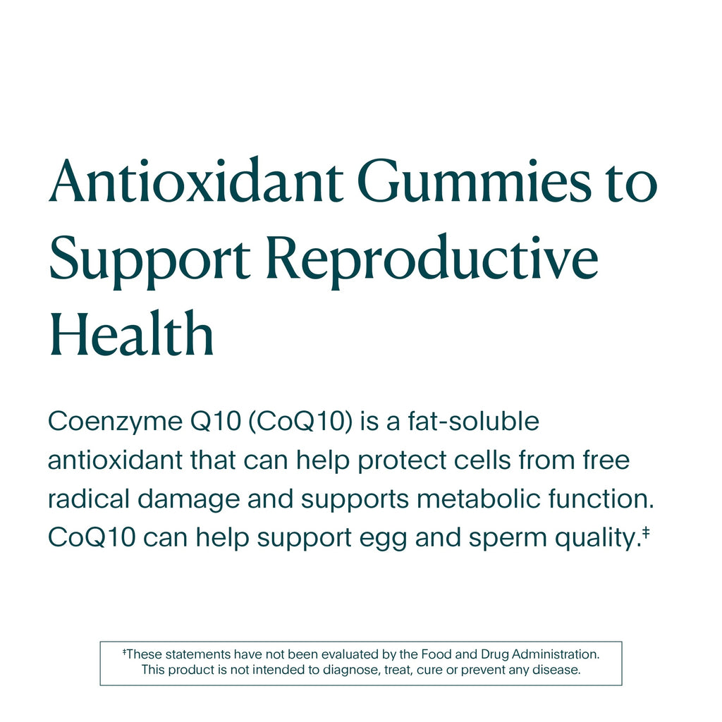 NATALIST CoQ10 Gummies Daily Fertility Vitamin Powerful Antioxidant Defense &