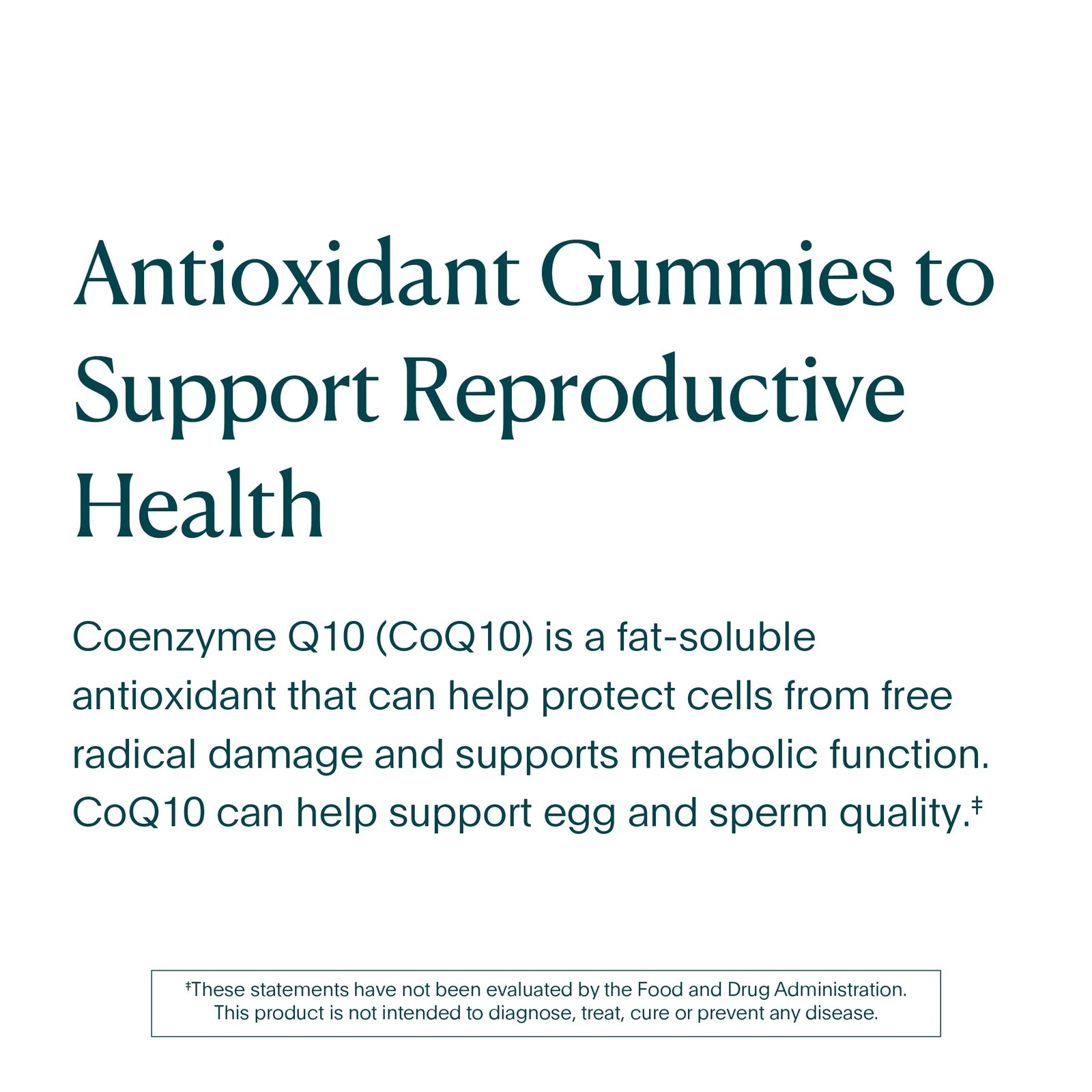 NATALIST CoQ10 Gummies Daily Fertility Vitamin Powerful Antioxidant Defense &