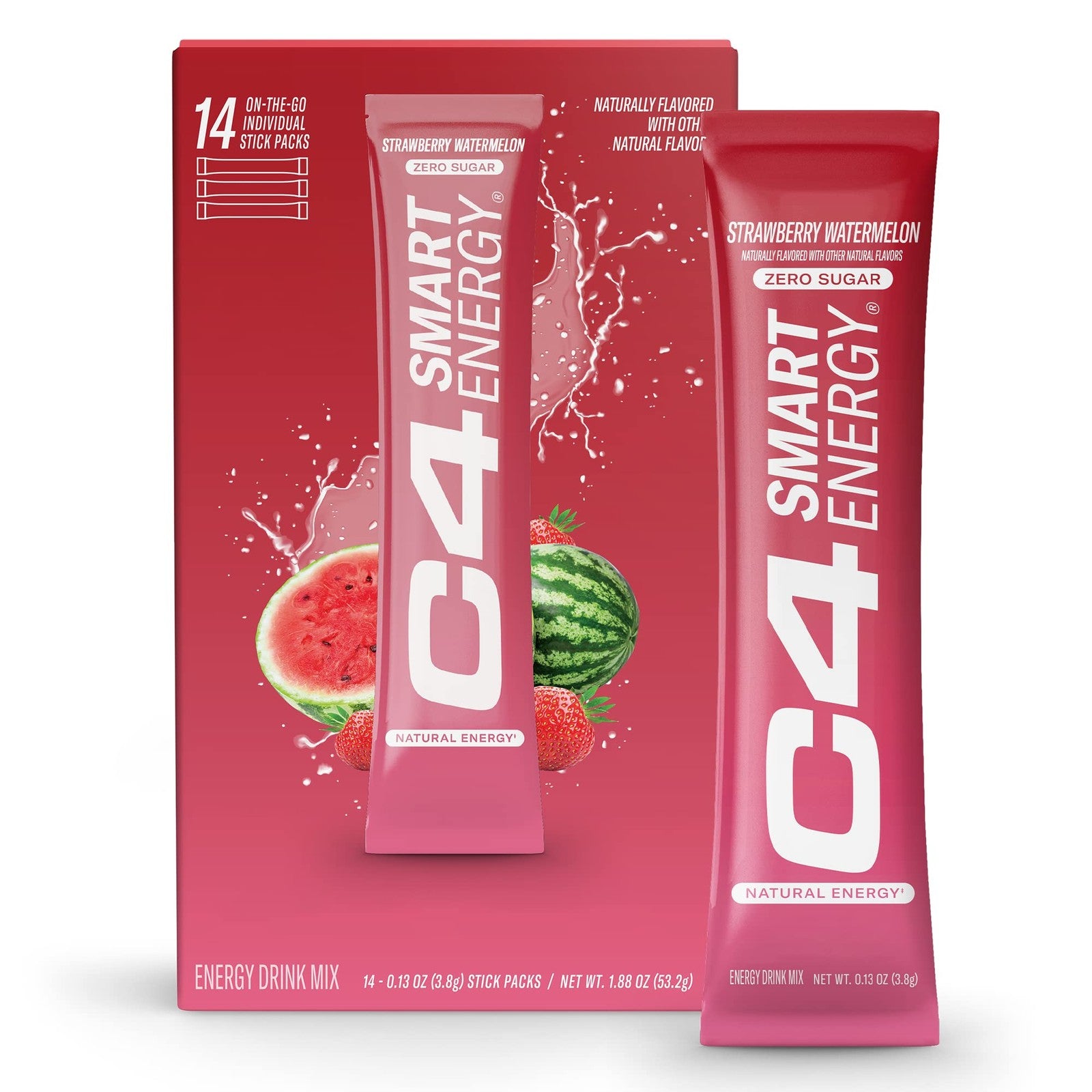 C4 Smart Energy Powder Stick Packs - Sugar Free Performance Fuel & Nootropic