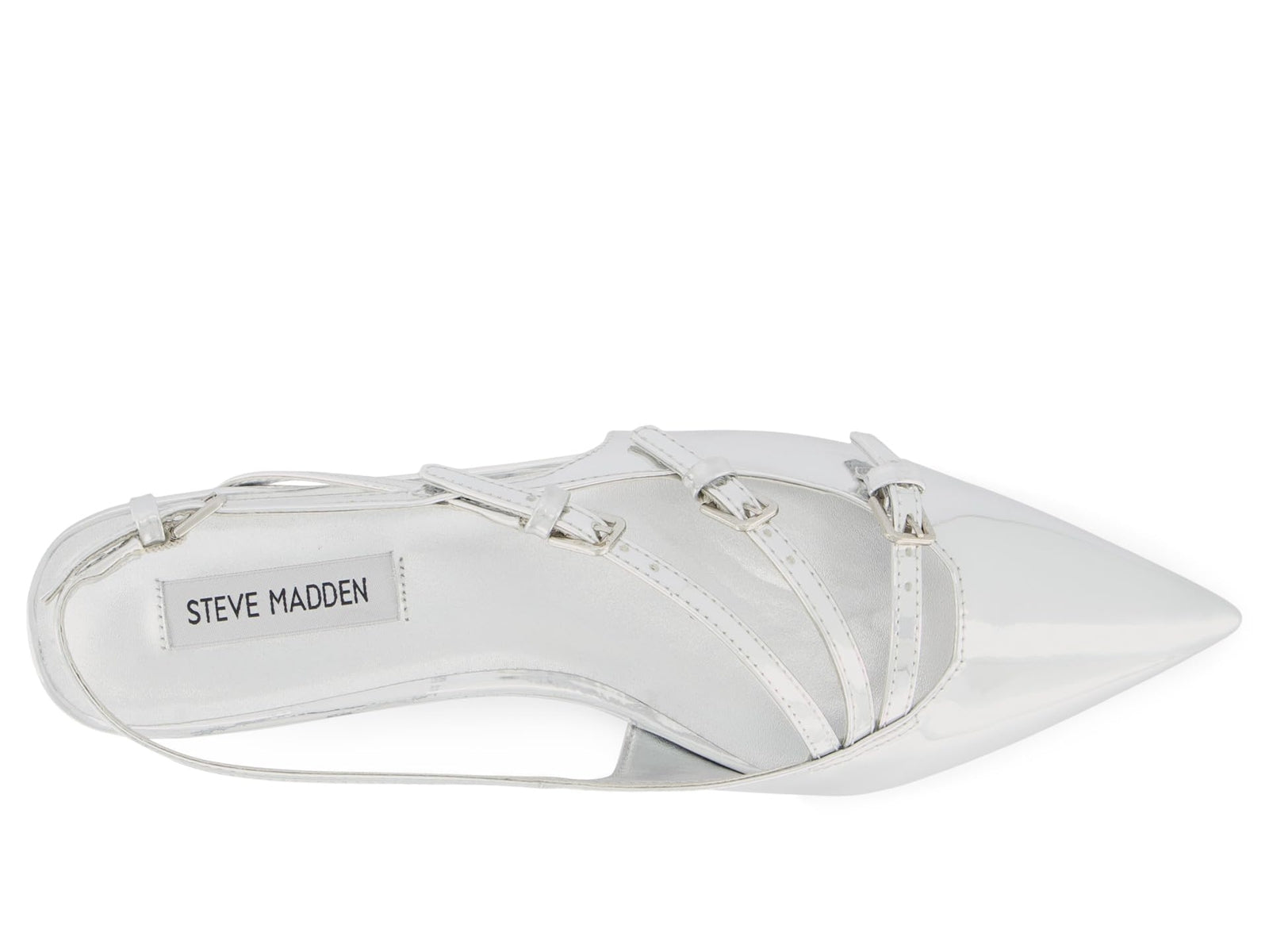 Steve Madden Women's Peony Mule, Silver, 8.5