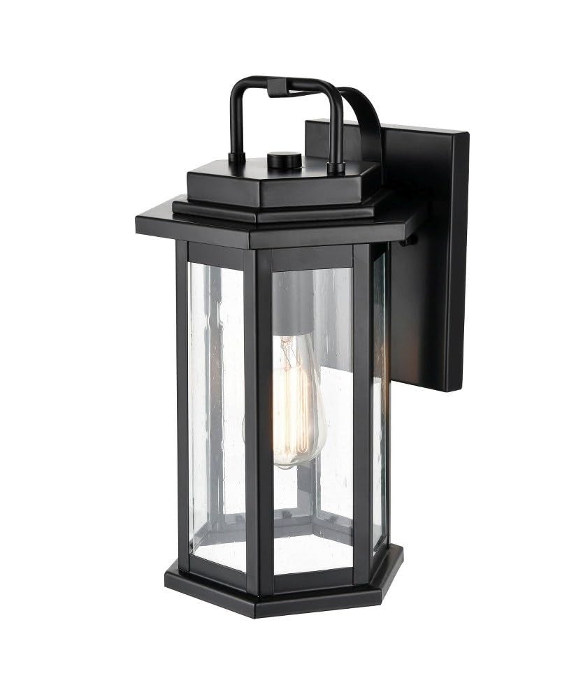 Millennium 2683-PBK Transitional One Light Outdoor Wall Bracket from Ellis