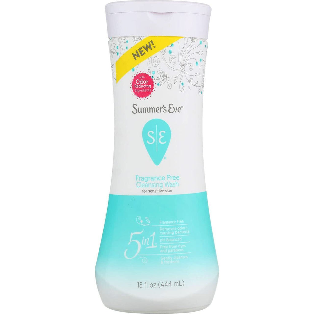 Summers Eve Cleansing Wash 15 Ounce Fragrance-Free (444ml) (1Pack)