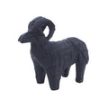 Mikasa Resin Ram Figurine, 8.07x2.76x6.69 Inch, Black Matte