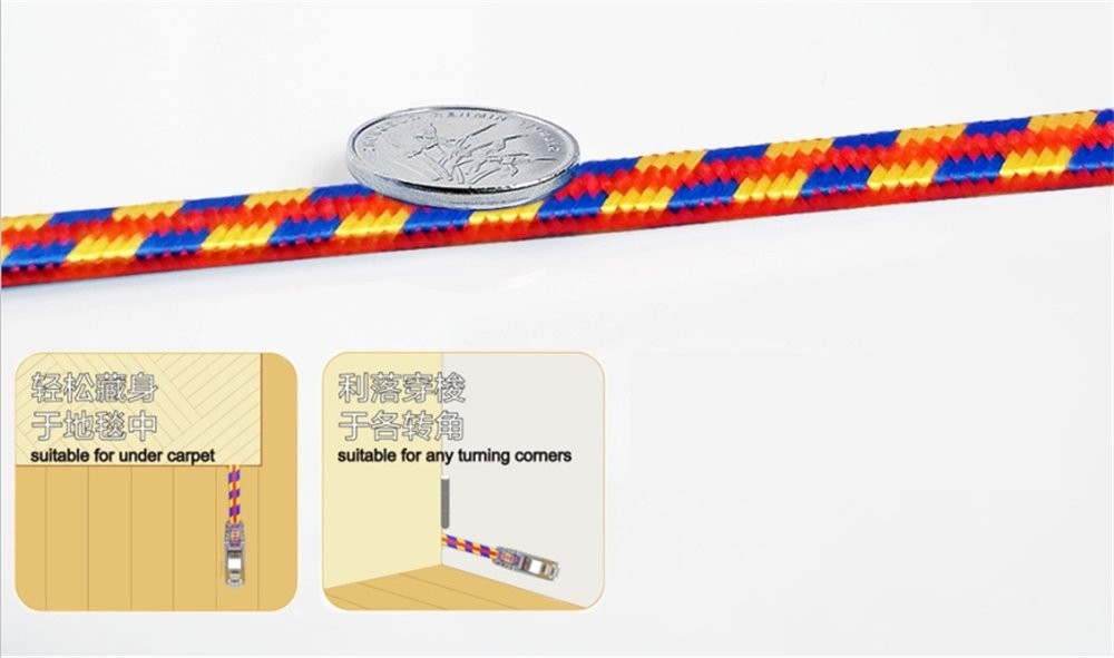 CAT7 Ethernet Cable Ultra-Slim, High Speed (10Gigabit 600MHz) Braided Shielded