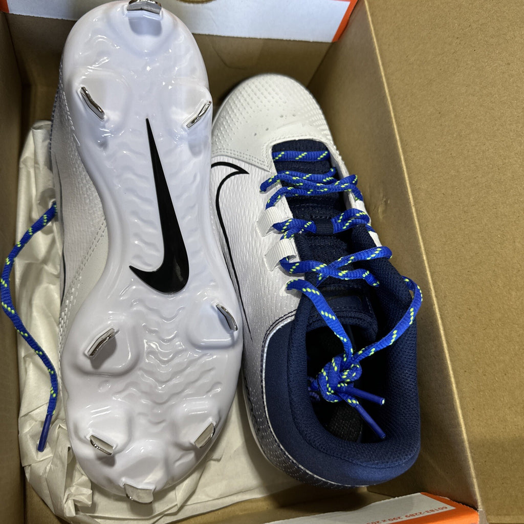 Nike Hyperdiamond 4 PRO Metal Softball Cleats - White Navy CZ5920-400 Women’s 8