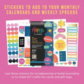 Happy Planner Sticker Pack for Calendars, Journals, and Diary Planners,