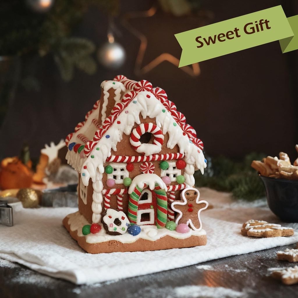 SunArtHome Gingerbread House DecorationClassic Gingerbread Christmas Village