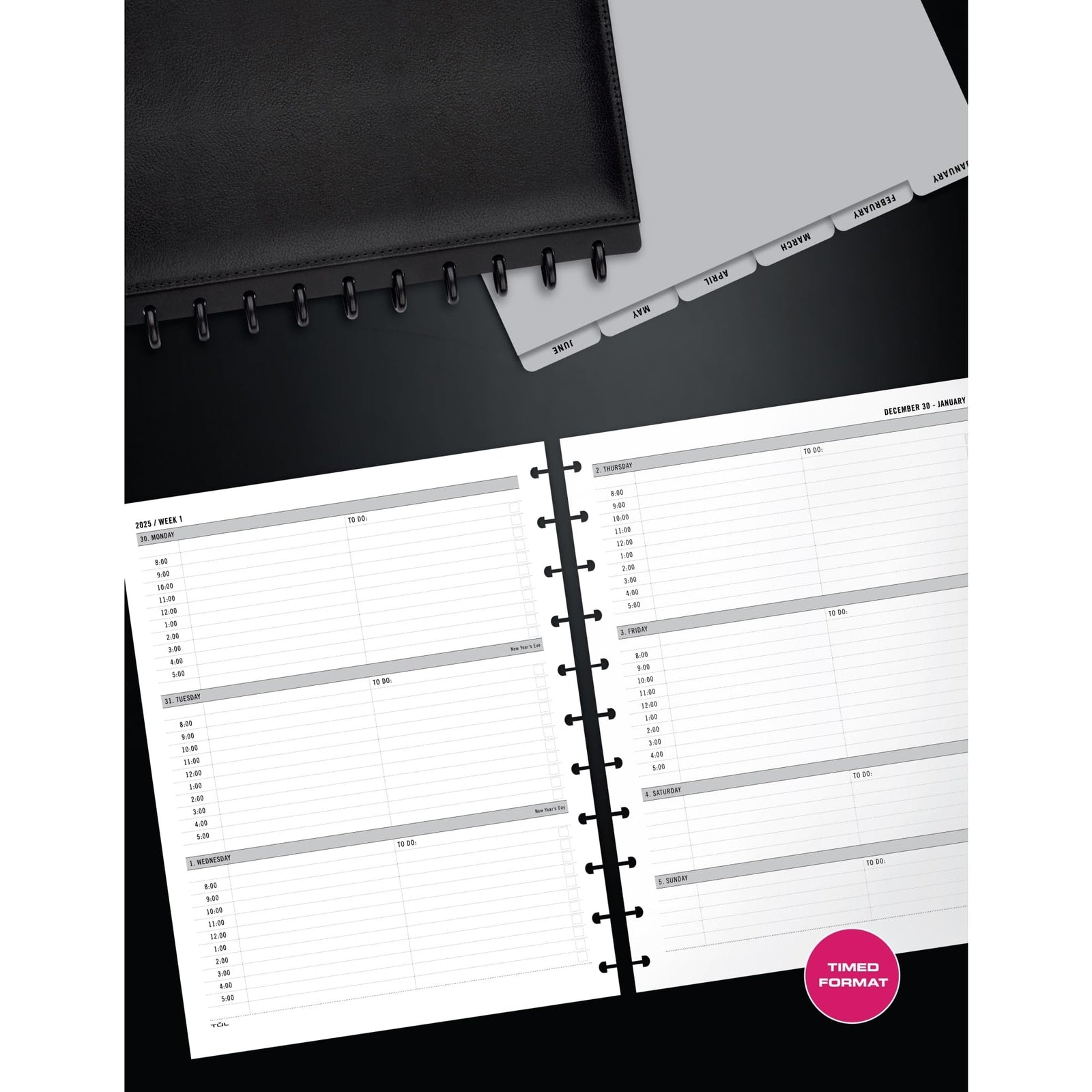 2025 TUL® Discbound Weekly Planner Refill Pages, Letter Size, January To