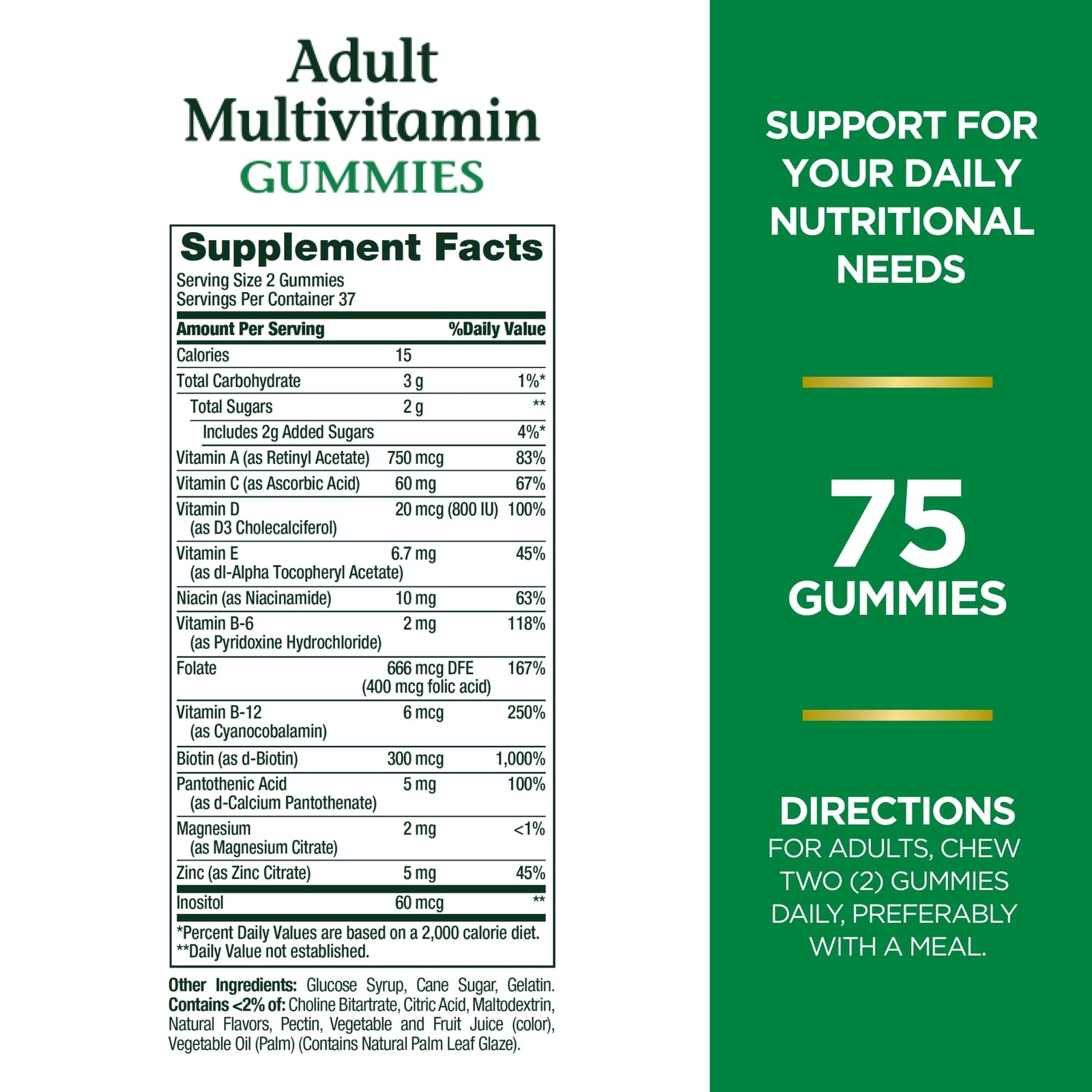 Nature's Bounty Adult Multivitamin, Vitamin Supplement, Daily Nutritional Needs,