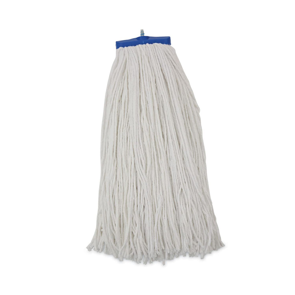 Boardwalk BWK724RCT 24 oz. Cut-End Lie-Flat Rayon Wet Mop Head - White