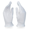 White Gloves Medium (10 pair) - Cotton Gloves for Eczema, Cotton Gloves for Dry
