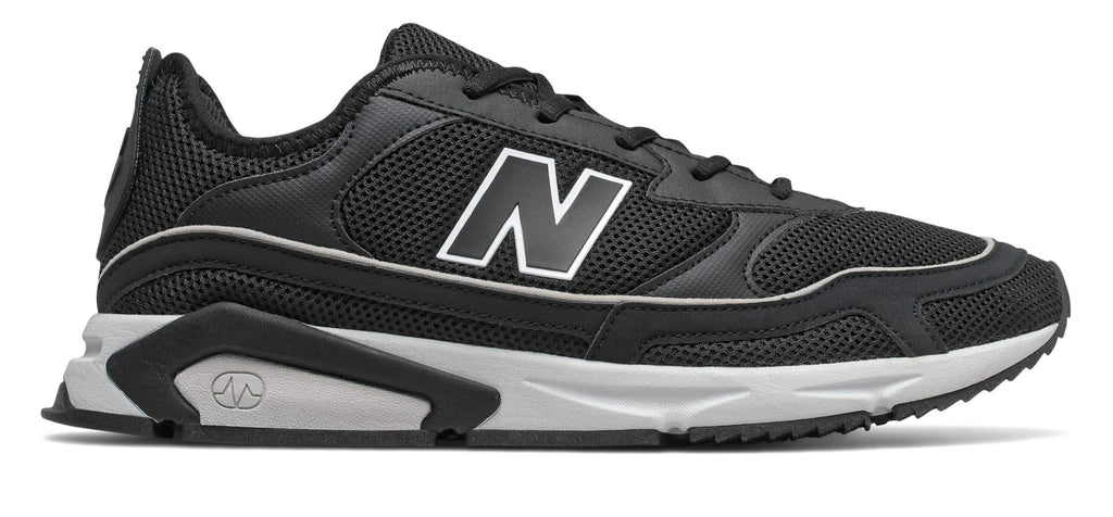 New Balance Men's X-Racer V1 Sneaker, Black/Rain Cloud, 4 M US
