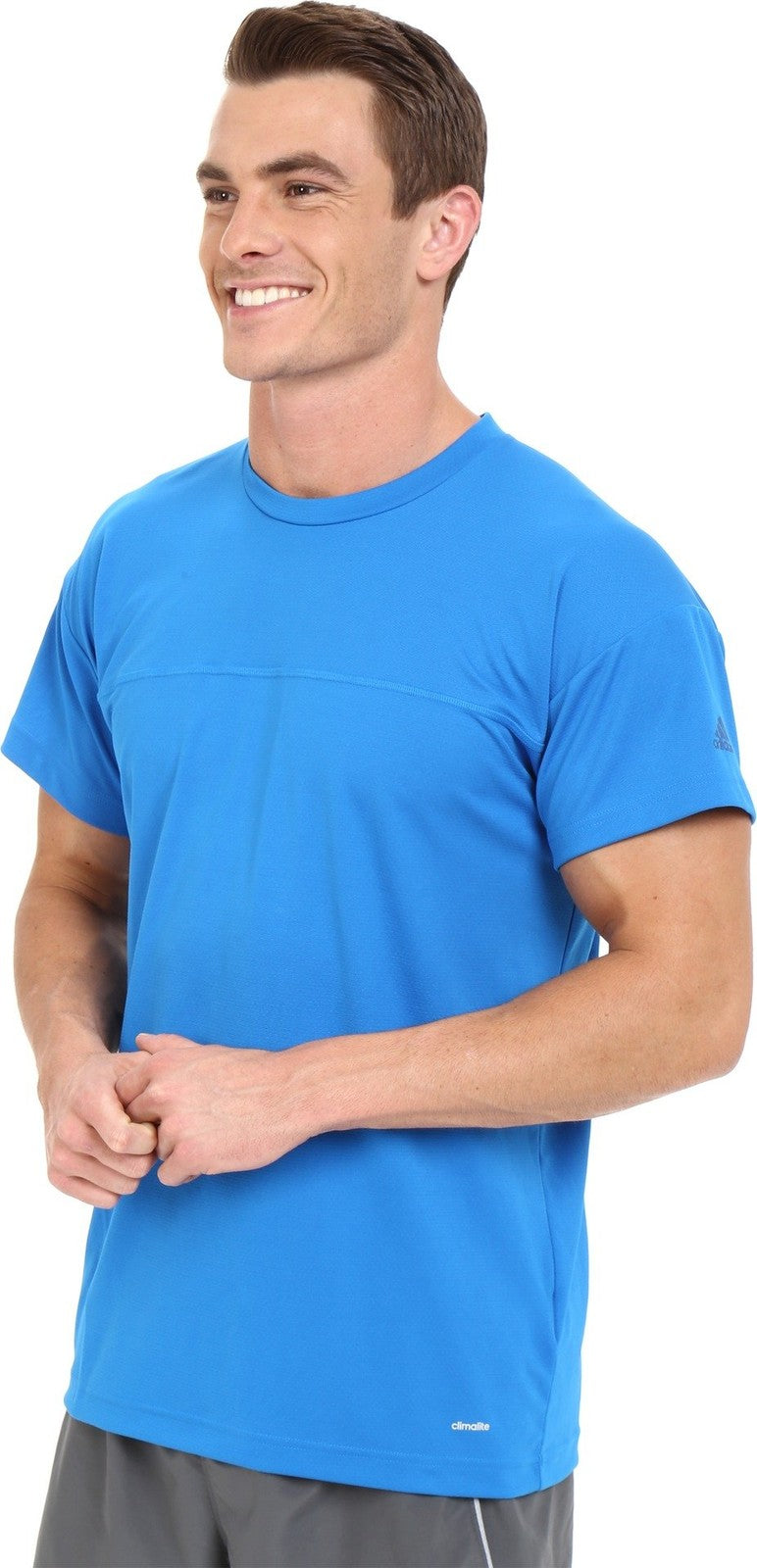 adidas Outdoor Men's Hi Dry T-Shirt, Shock Blue, Medium