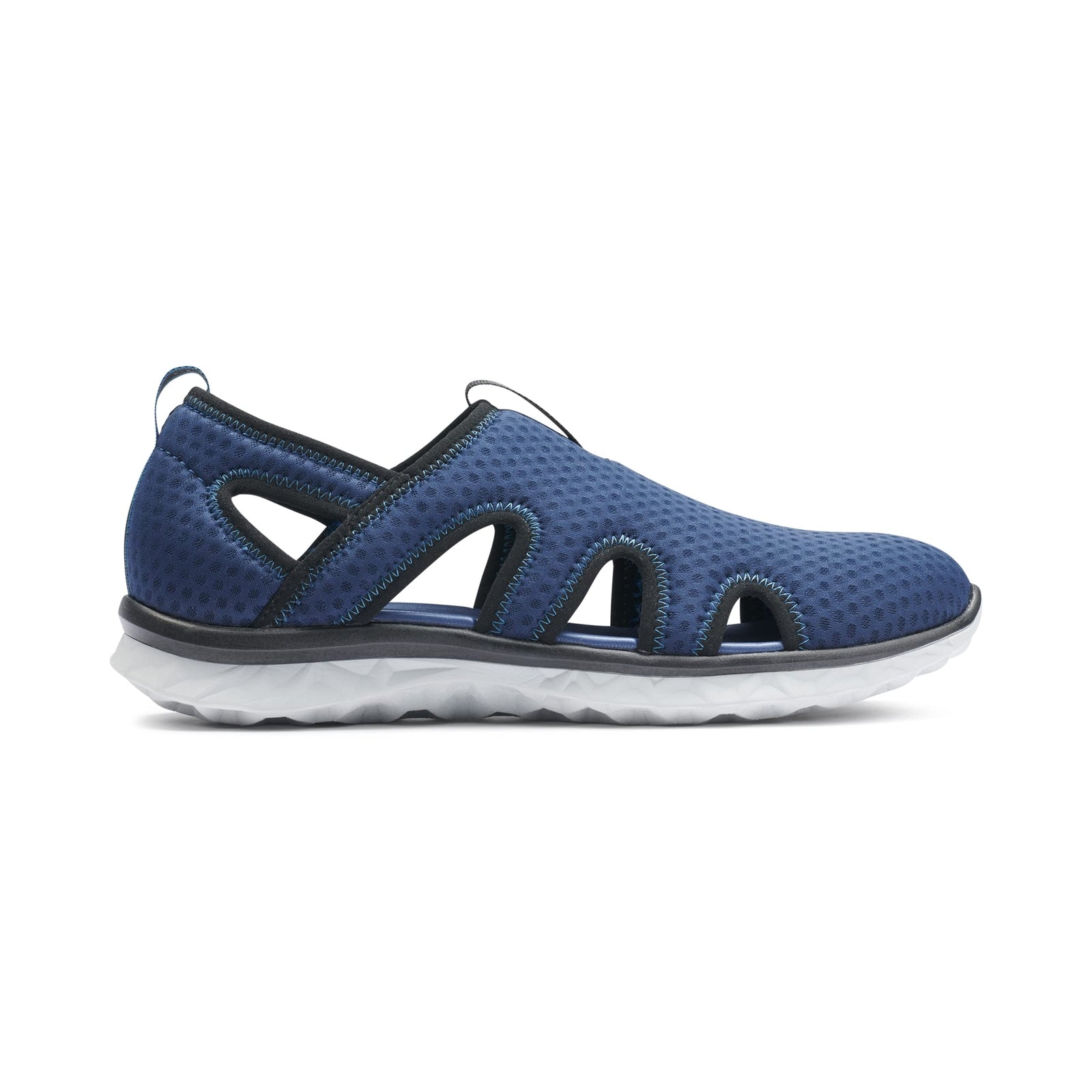 BASS OUTDOOR Men's Hex Vented Hiking Shoes – Traction-Sole Mesh Slip-Ons, Ensign