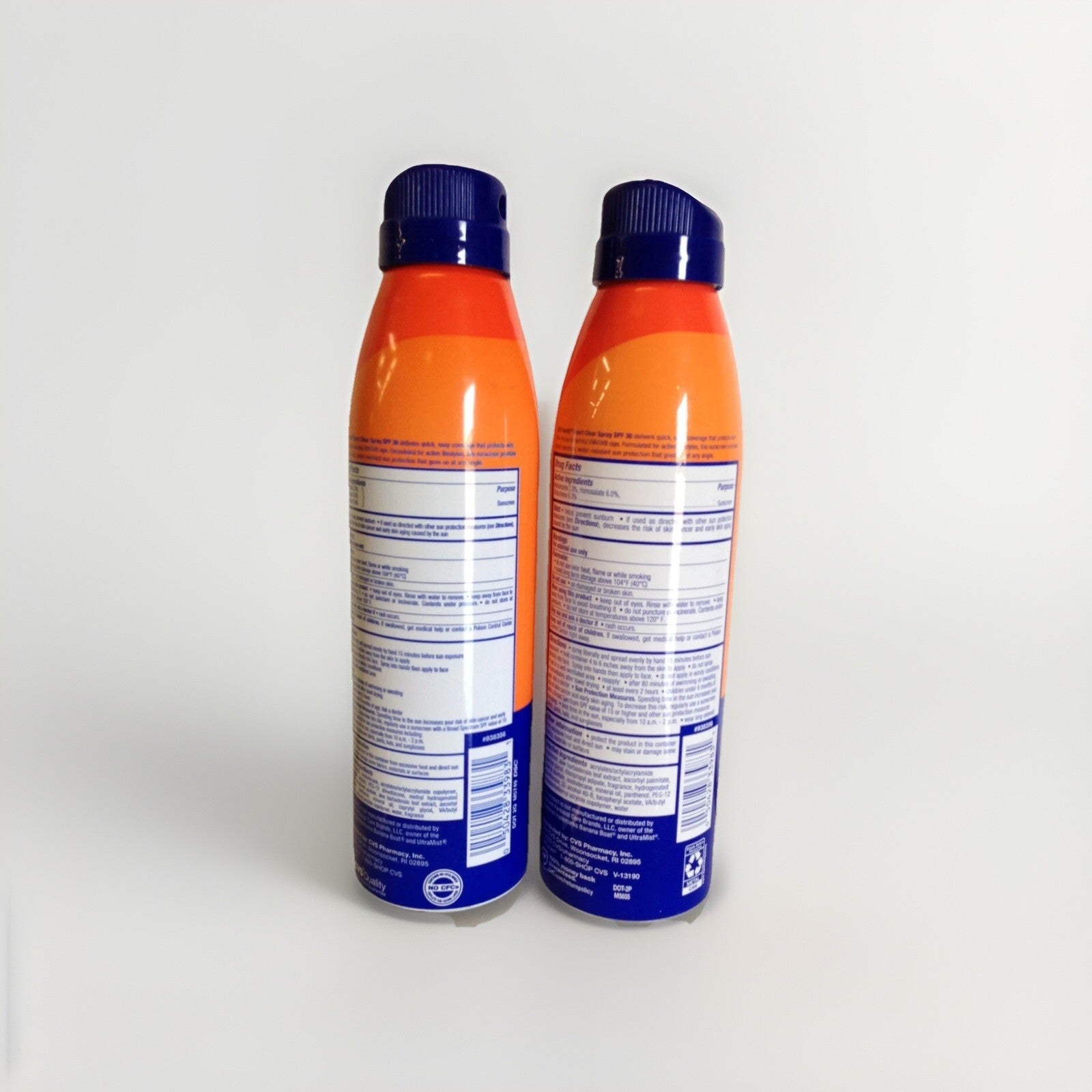 CVS Health Sport Clear Spray Sunscreen SPF 30, 5.5 Oz - 2 PACK - Exp. 11/2025+
