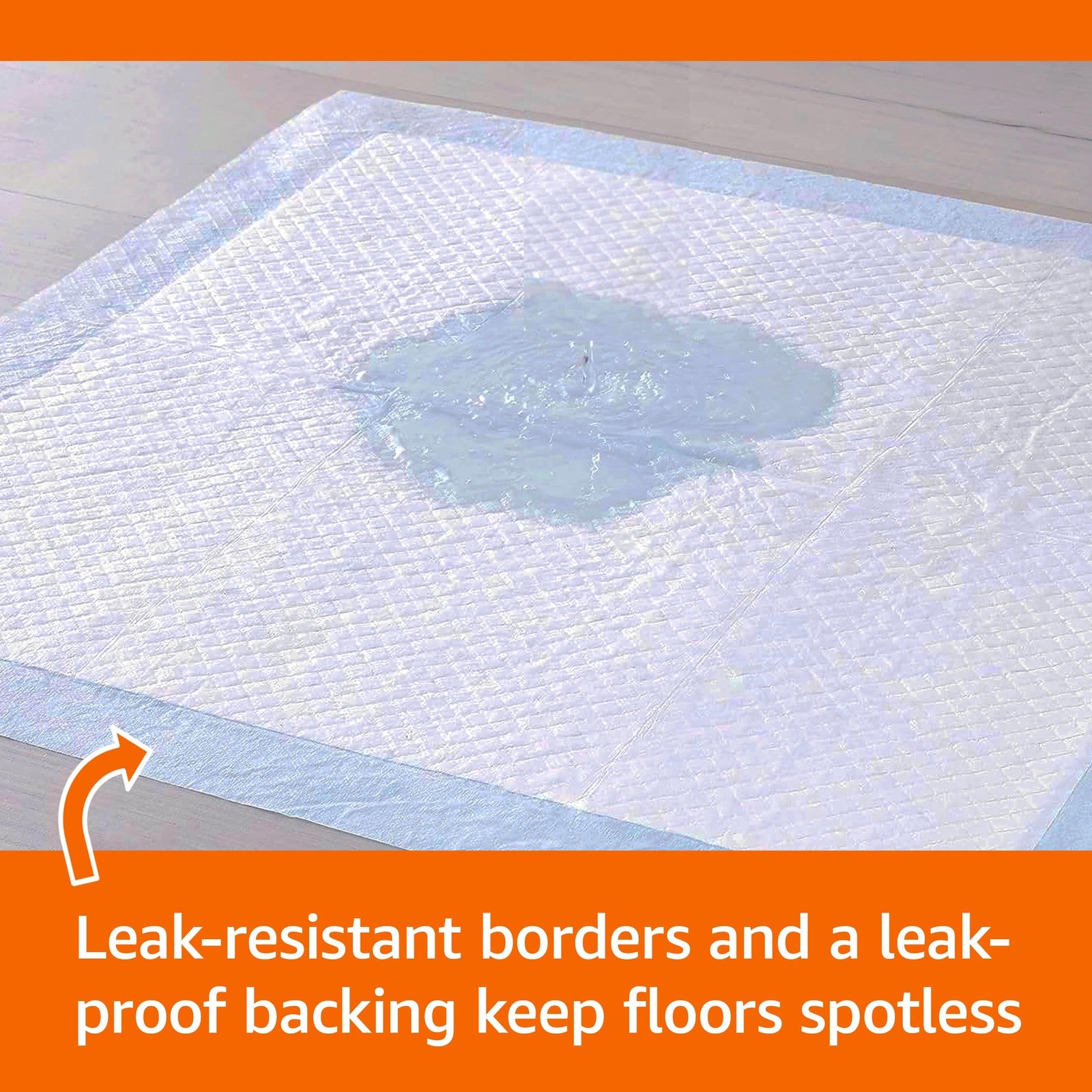 Amazon Basics Absorbent Dog and Puppy Pee Pads with 5-Layer Leak-Proof Design