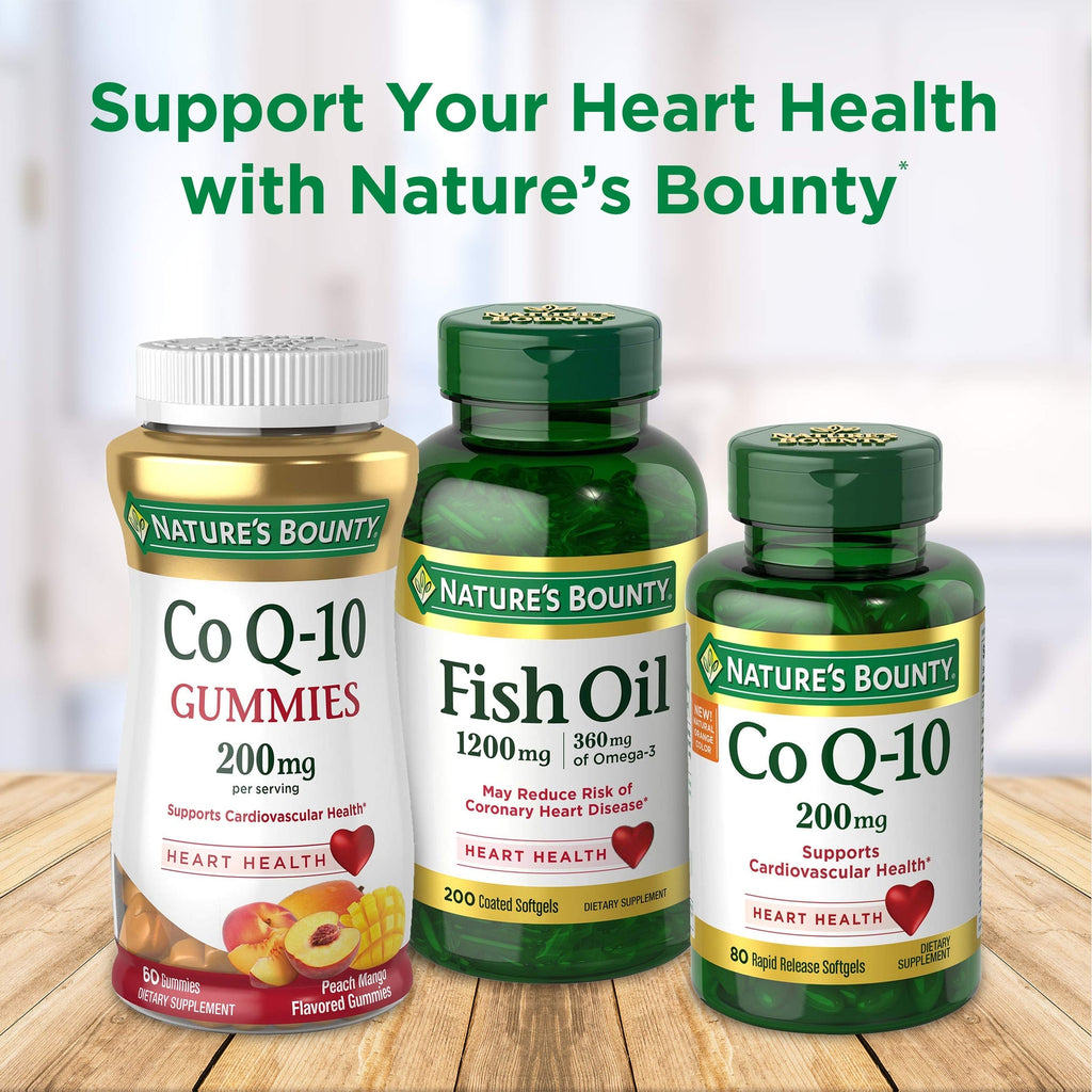 Nature's Bounty Fish Oil, Supports Heart Health, 1200 Mg, 360mg Omega-3, 200