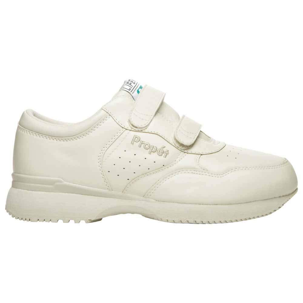 Propét Men LifeWalker Strap Sneaker, Sport White, 7 Wide