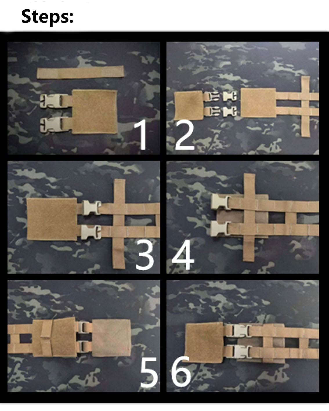 FARMSOLDIER Quick Release Buckle Set,Single Point Molle Quick Disconnect Side