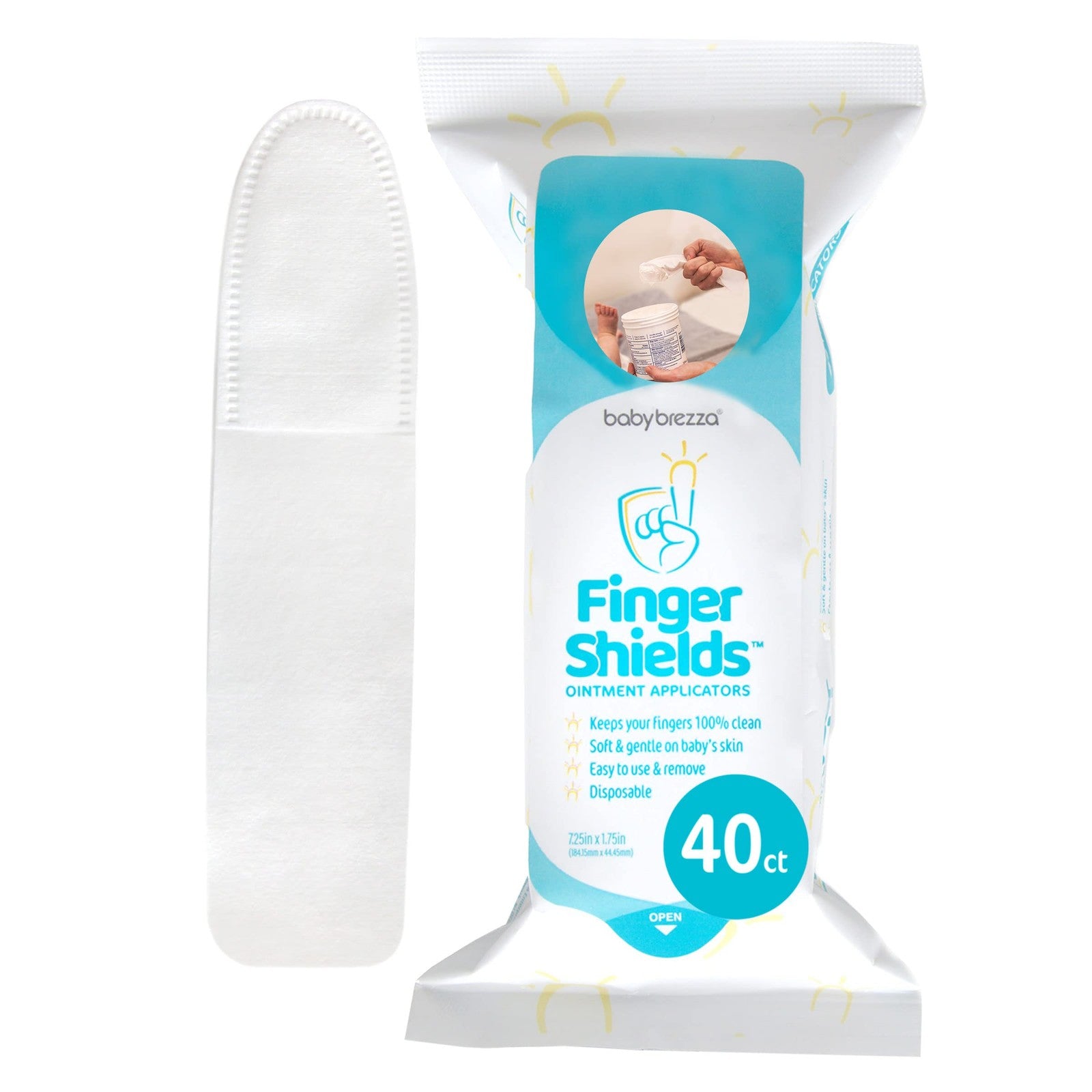 Baby Brezza Finger Shields - Mess Free Diaper Rash Cream Applicator – Keeps