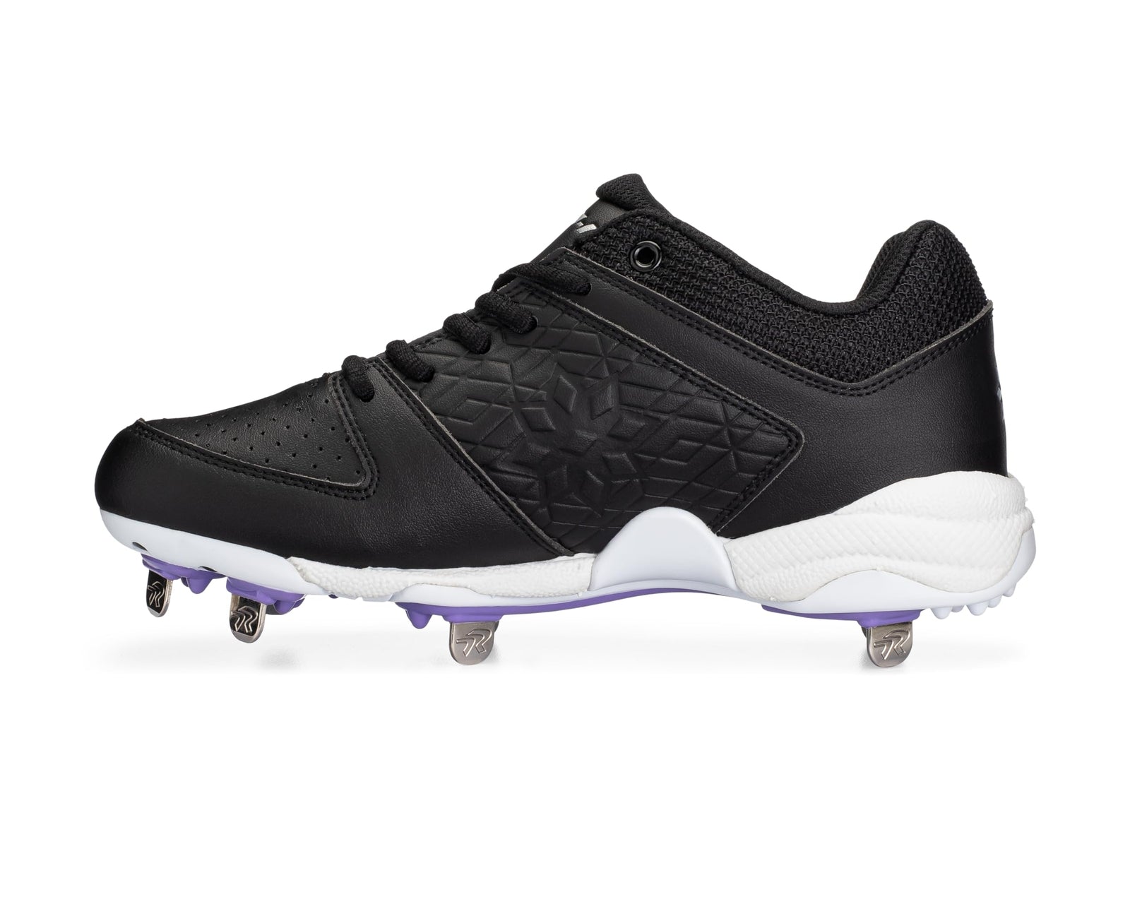 RIP-IT Women's Diamond Metal Softball Cleats - Softball Shoes for Women - Black