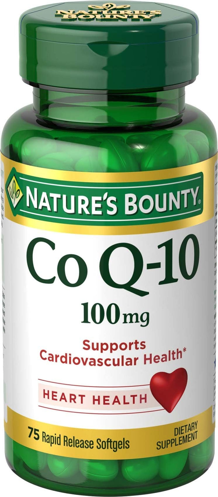 Nature's Bounty CoQ10 100 mg Softgels, 75 Count