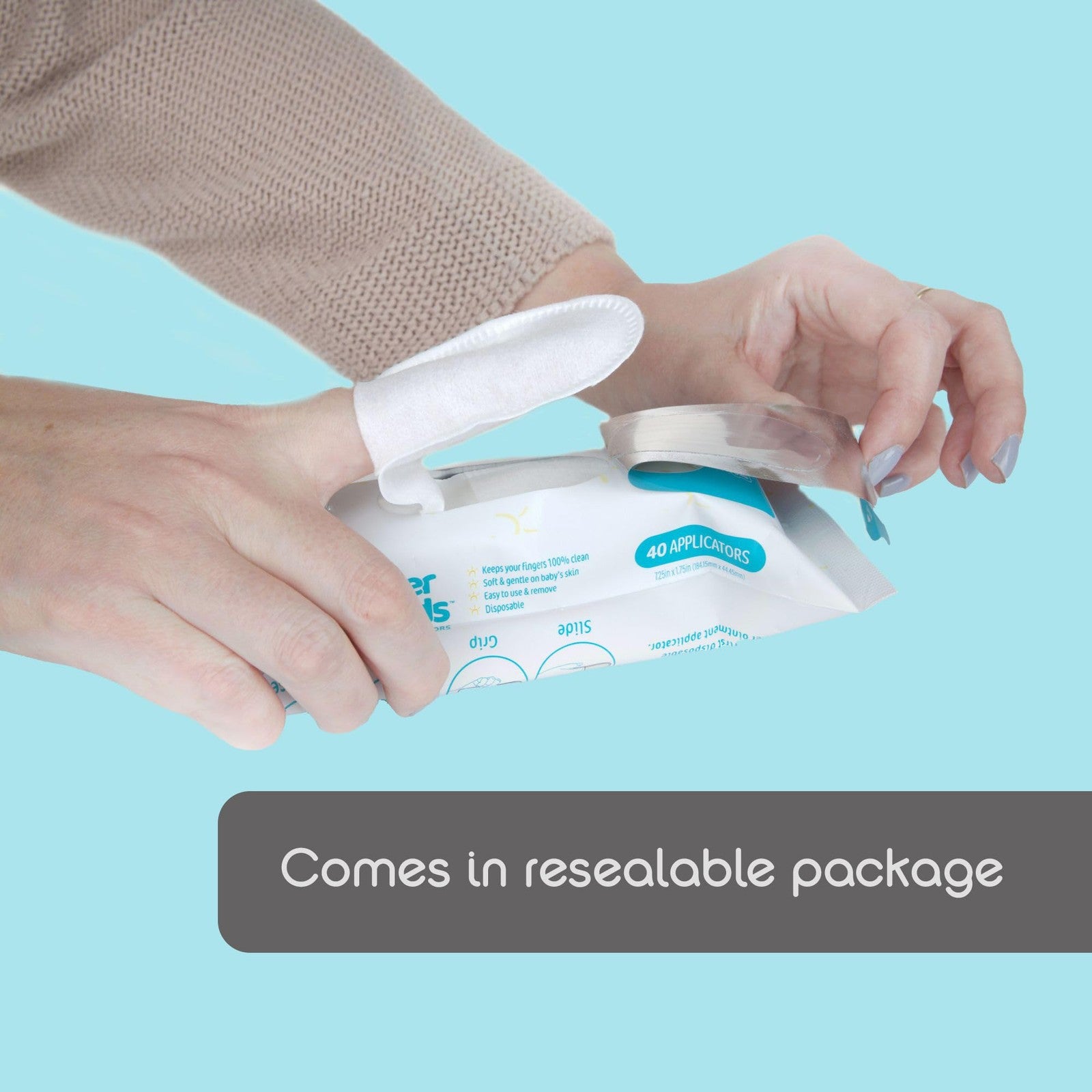 Baby Brezza Finger Shields - Mess Free Diaper Rash Cream Applicator – Keeps