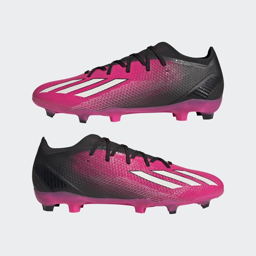 adidas Unisex X SPEEDPORTAL.2 Firm Ground Soccer Shoe, Team Shock Pink/Zero