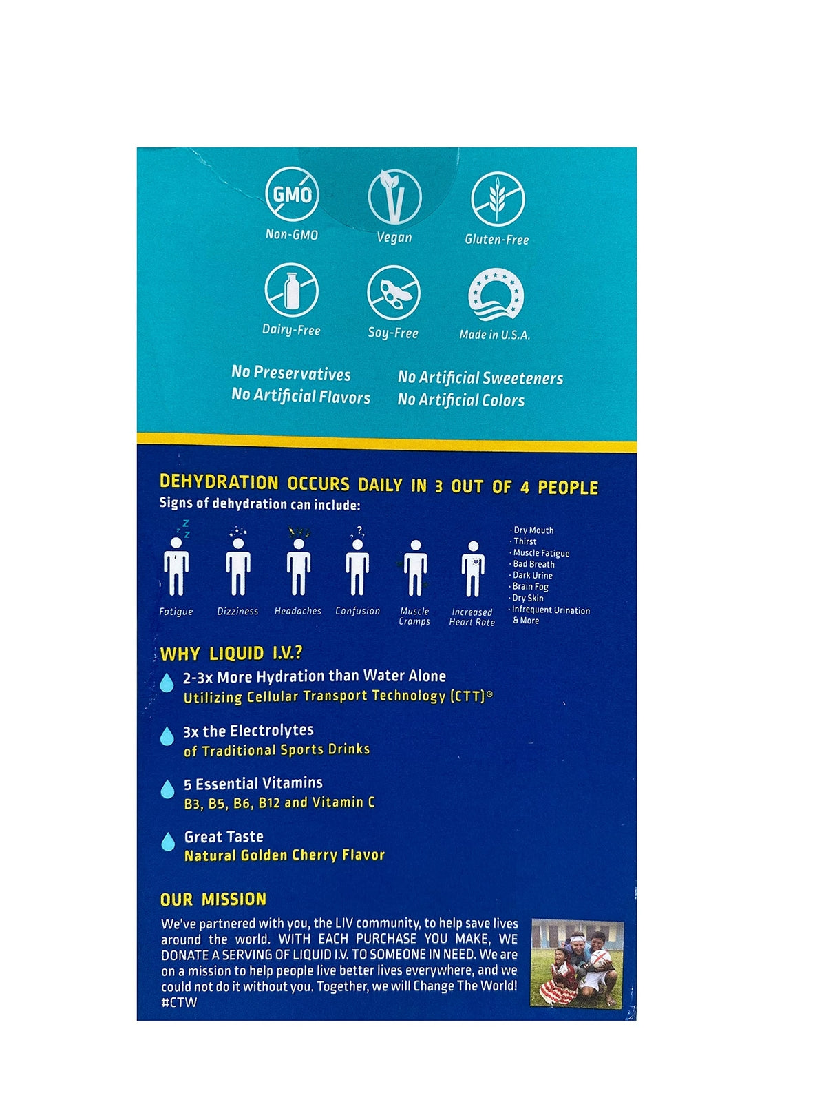 Liquid I.V. Hydration Multiplier, Golden Cherry, Electrolyte Drink Mix Powder