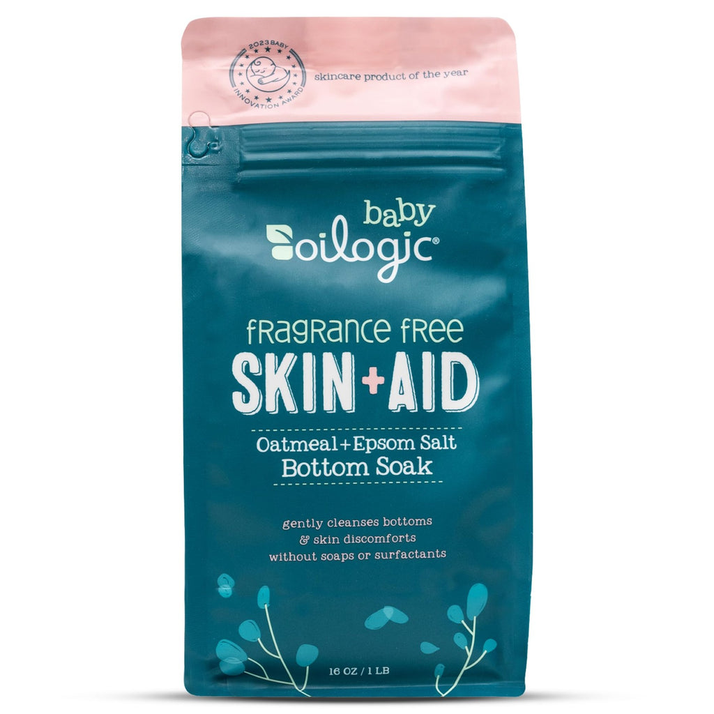 Oilogic Oatmeal Epsom Salt Bath Soak for Babies - Gentle Baby Bath Essentials