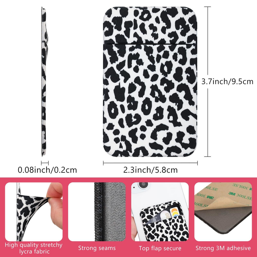 Vigdit 2Pack Adhesive Cell Phone Pocket,Credit Card Holder for Back of