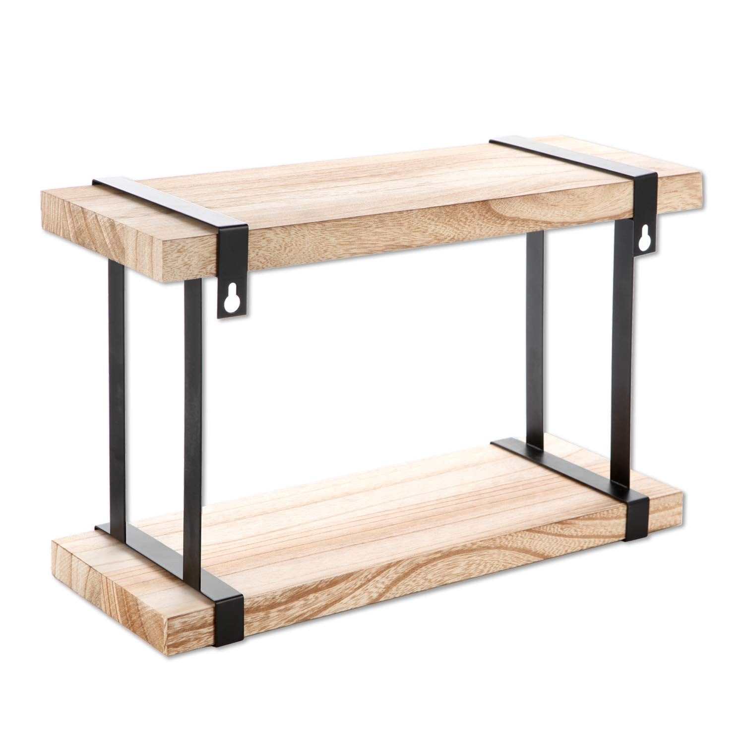 Volksdecor Premium 3 Tier Walnut Floating Shelves