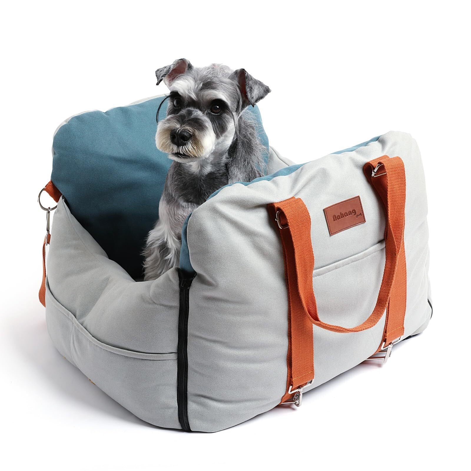 NAHANGPET Leath-Aire Dog Car Seat for Small Dogs Scratch Resistant Waterproof...