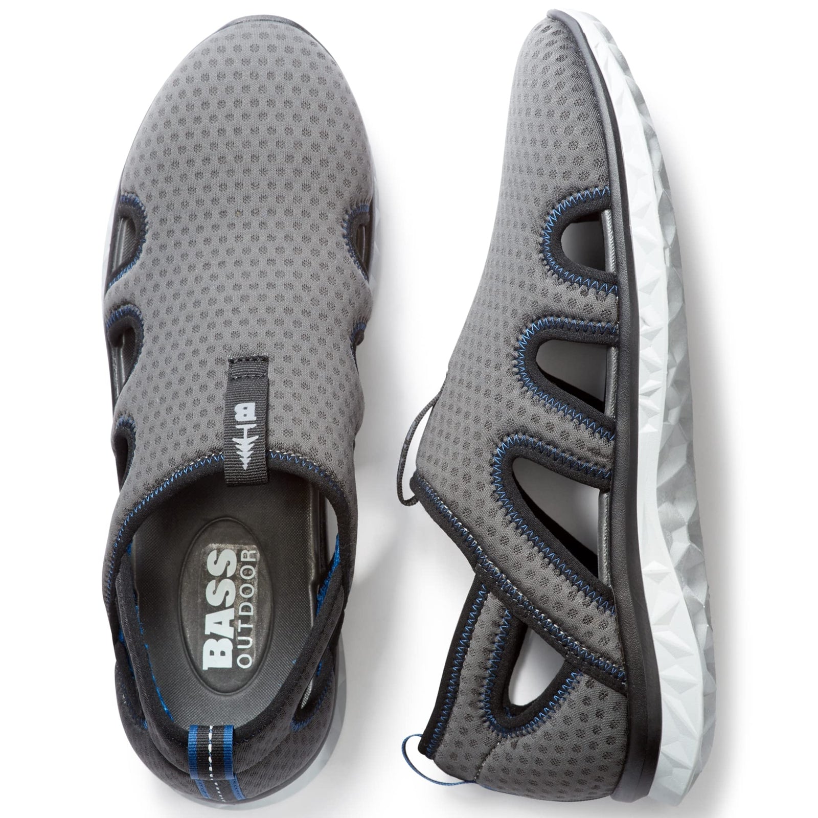 BASS OUTDOOR Men's HEX MESH Vent Hiking Shoe, Asphalt, 11.5